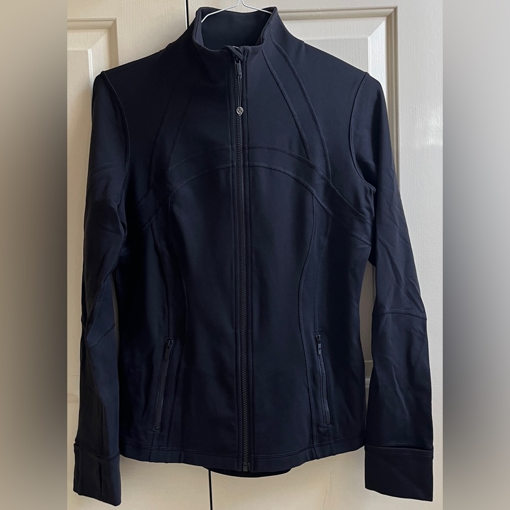 Lululemon Define Jacket Sz 10 Solid Black Full-Le… - image 1